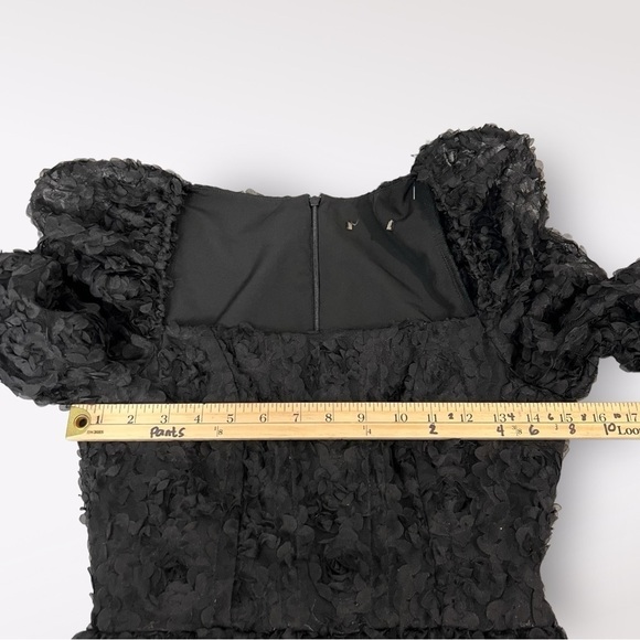 BLACK HALO Alister Floral Lace Long Sleeve Babydoll Minidress sz XS-S - Picture 12 of 16